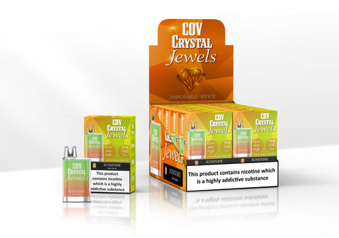 COV Crystal Jewels 600 Puff Disposable Vape Pod-Pack of 10 vapeclubuk.co.uk