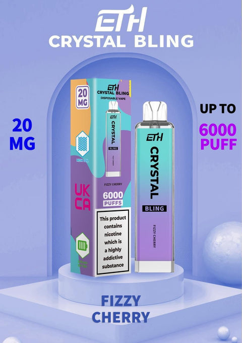 Crystal Bling 6000 Disposable Vape Puff Pod Device vapeclubuk.co.uk