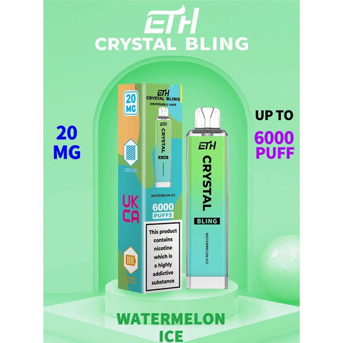 Crystal Bling 6000 Disposable Vape Puff Pod Device vapeclubuk.co.uk