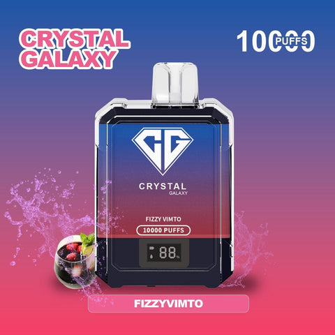 Crystal Galaxy 10000 Puffs Disposable Vape Pod Box of 10 vapeclubuk.co.uk