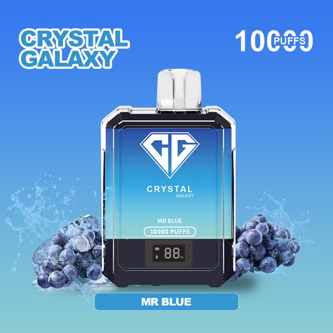 Crystal Galaxy 10000 Puffs Disposable Vape Pod Box of 10 vapeclubuk.co.uk