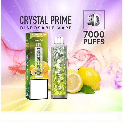 Crystal Prime 7000 Puffs Disposable Vape (Pack of 10) Vape Club UK