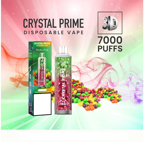 Crystal Prime 7000 Puffs Disposable Vape (Pack of 10) Vape Club UK