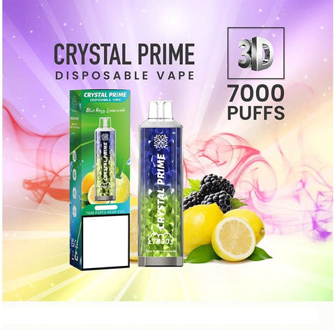 Crystal Prime 7000 Puffs Disposable Vape (Pack of 10) Vape Club UK