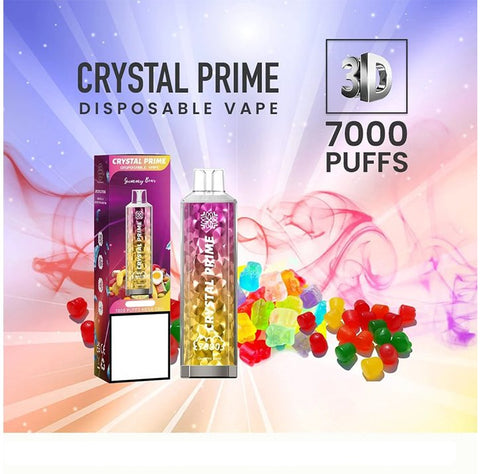 Crystal Prime 7000 Puffs Disposable Vape (Pack of 10) Vape Club UK