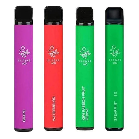 Elf Bar 600 Disposable Vape Puff Bar Pod vapeclubuk.co.uk