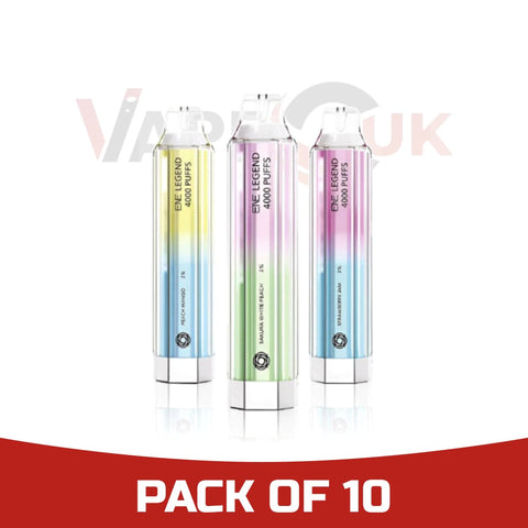 Elux Legend Crystal ENE 4000 Disposable Vape Puff Bar Device vapeclubuk.co.uk