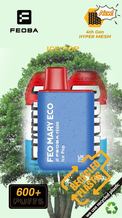 Feo Mary Eco 600 Disposable Vape Box of 10 vapeclubuk.co.uk