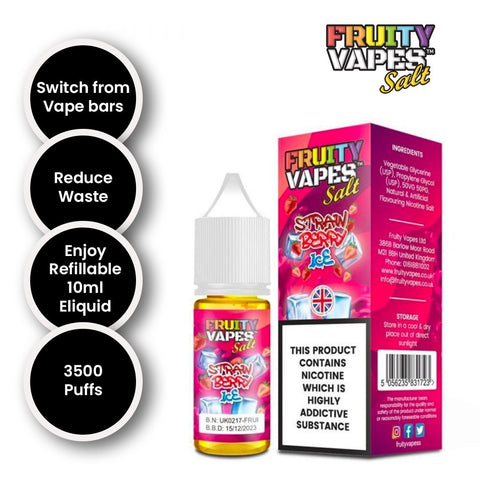 Fruity Vapes Salt 10ml Nic Salts Box of 10 vapeclubuk.co.uk