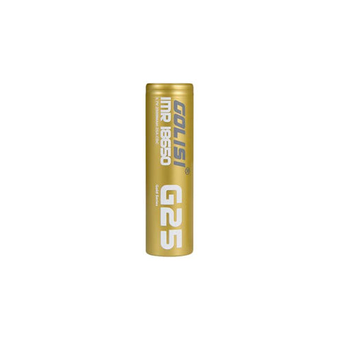 Golisi S25 - 18650 Battery - 2500mAh - Pack of 2 vapeclubuk.co.uk