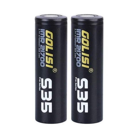 Golisi S35 - 21700 Battery - 3750mAh - Pack Of 2 Vape Club UK