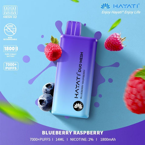 Hayati Duo Mesh 7000 Puffs Disposable Vape (Pack of 10) Vape Club UK