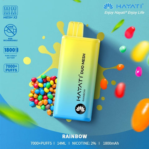 Hayati Duo Mesh 7000 Puffs Disposable Vape (Pack of 10) Vape Club UK