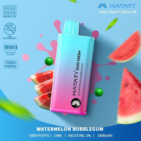 Hayati Duo Mesh 7000 Puffs Disposable Vape (Pack of 10) Vape Club UK