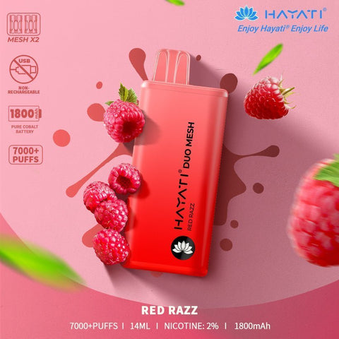 Hayati Duo Mesh 7000 Puffs Disposable Vape (Pack of 10) Vape Club UK