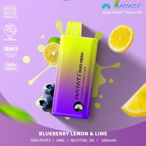 Hayati Duo Mesh 7000 Puffs Disposable Vape Vape Club UK