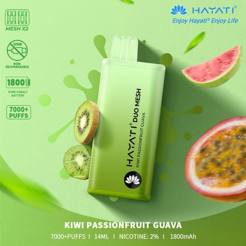 Hayati Duo Mesh 7000 Puffs Disposable Vape Vape Club UK