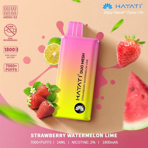 Hayati Duo Mesh 7000 Puffs Disposable Vape Vape Club UK