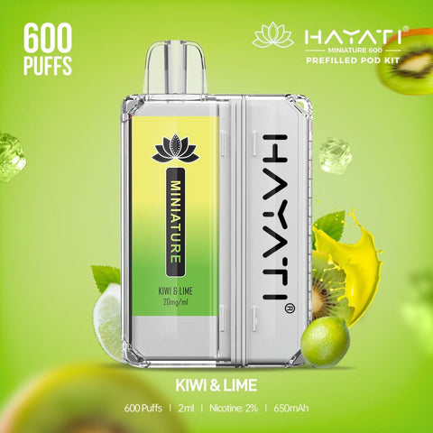 Hayati Miniature 600 Prefilled Pod Kit vapeclubuk.co.uk