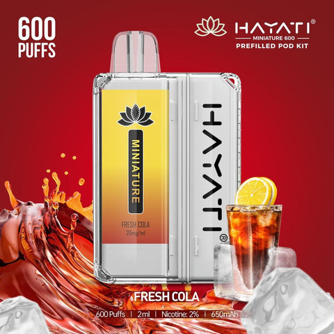 Hayati Miniature 600 Prefilled Pod Kit vapeclubuk.co.uk