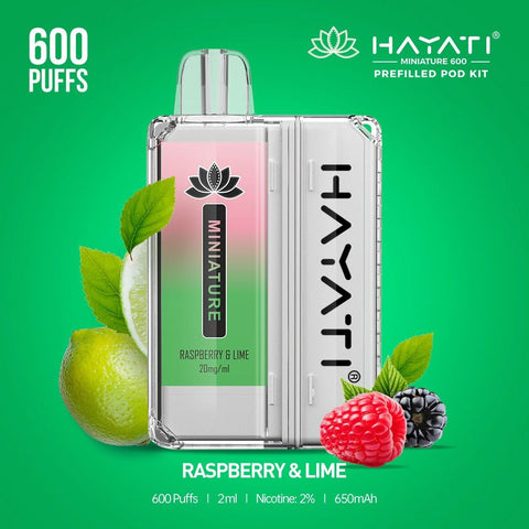 Hayati Miniature 600 Prefilled Pod Kit vapeclubuk.co.uk