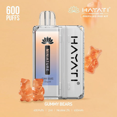 Hayati Miniature 600 Prefilled Pod Kit vapeclubuk.co.uk