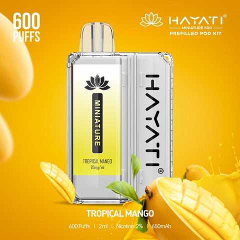 Hayati Miniature 600 Prefilled Pod Kit vapeclubuk.co.uk