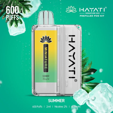 Hayati Miniature 600 Prefilled Pod Kit vapeclubuk.co.uk