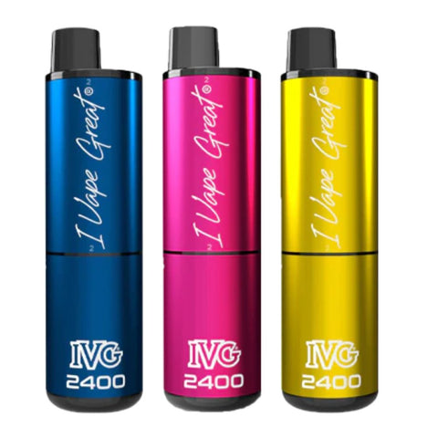 IVG 2400 Disposable Vape Pod Puff Bar Kit Box of 5 vapeclubuk.co.uk