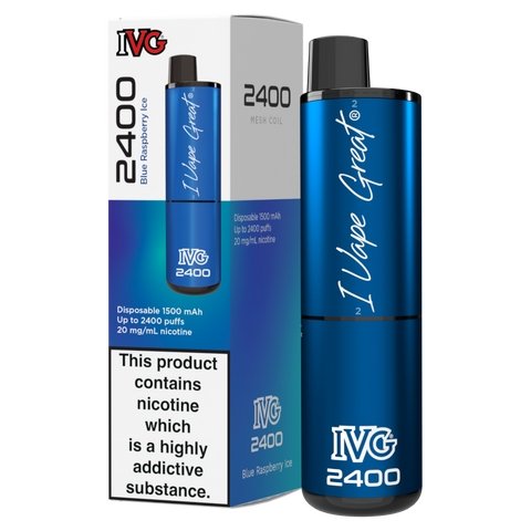 IVG 2400 Disposable Vape Pod Puff Bar Kit Box of 5 vapeclubuk.co.uk