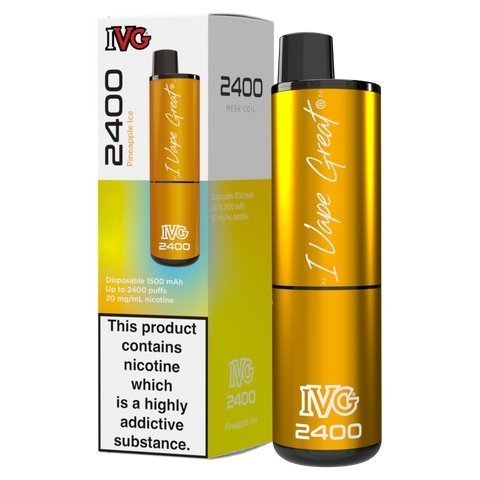 IVG 2400 Disposable Vape Pod Puff Bar Kit Box of 5 vapeclubuk.co.uk