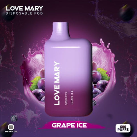 Love Mary 600 Disposable Vape Puff Pod Device vapeclubuk.co.uk