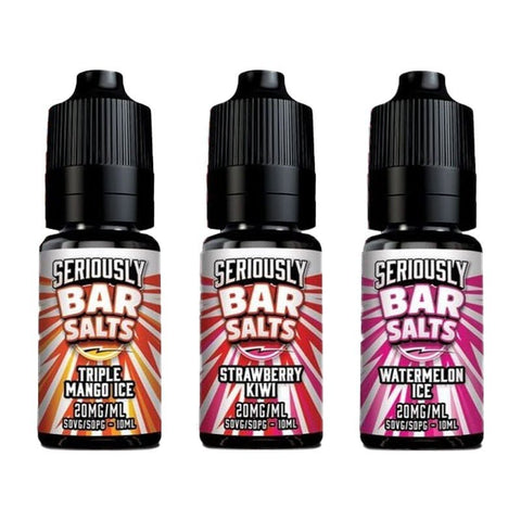 Seriously Bar Salt 10ml E-liquids Nic Salts - Box of 10 vapeclubuk.co.uk