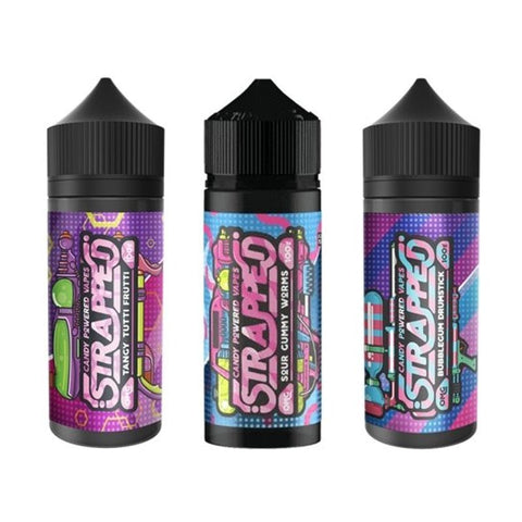 Strapped 100ML Shortfill vapeclubuk.co.uk