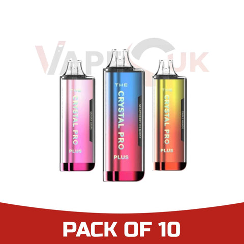 The Crystal Pro Plus 4000 Disposable Vape Pod Puff Bar Box of 10 vapeclubuk.co.uk