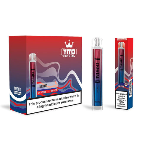 Tito Crystal 600 Disposable Vape Pod vapeclubuk.co.uk