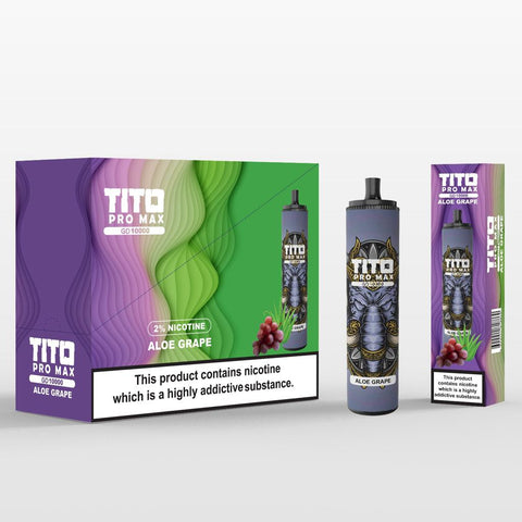 Tito Pro Max GD 10000 Disposable Vape Pod Pen Box of 10 vapeclubuk.co.uk