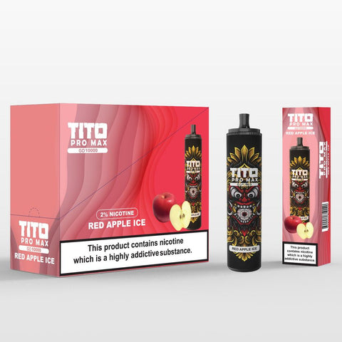 Tito Pro Max GD 10000 Disposable Vape Pod Pen Box of 10 vapeclubuk.co.uk