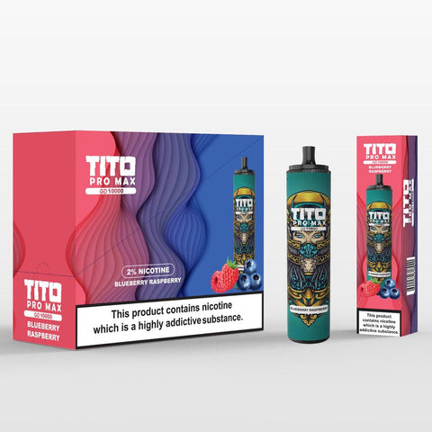 Tito Pro Max GD 10000 Disposable Vape Pod Pen Box of 10 vapeclubuk.co.uk