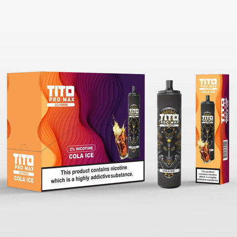 Tito Pro Max GD 10000 Disposable Vape Pod Pen Box of 10 vapeclubuk.co.uk