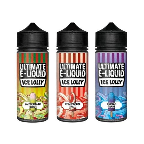 Ultimate E-Liquid Ice Lolly 100ML Shortfill vapeclubuk.co.uk