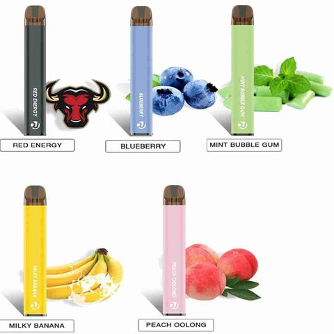 Vape Lucky 1500 Puff Bar, Disposable Vape Pens E Cigarettes Kit- No Nicotine Pack of 10 Vape Club UK